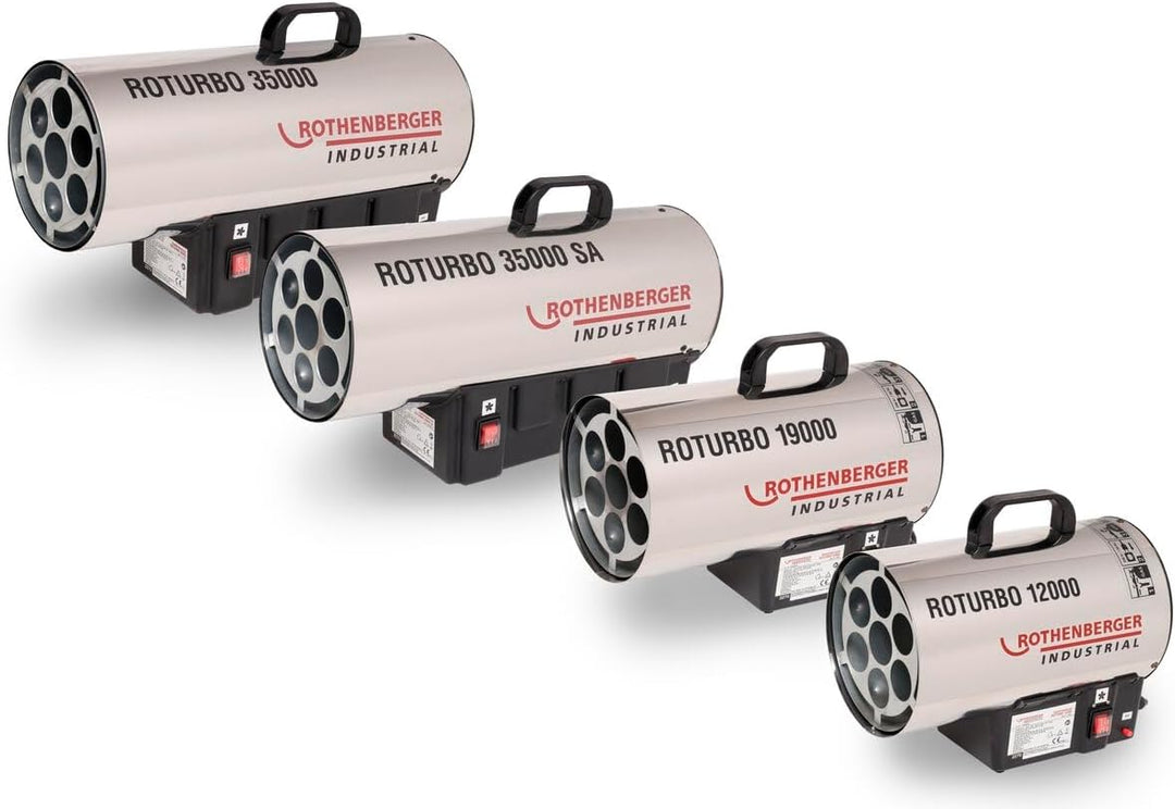ROTHENBERGER Industrial Gas Heizkanone ROTURBO 35000 Heizgebläse Heizgerät | für ca. 170 bis 290m³ |