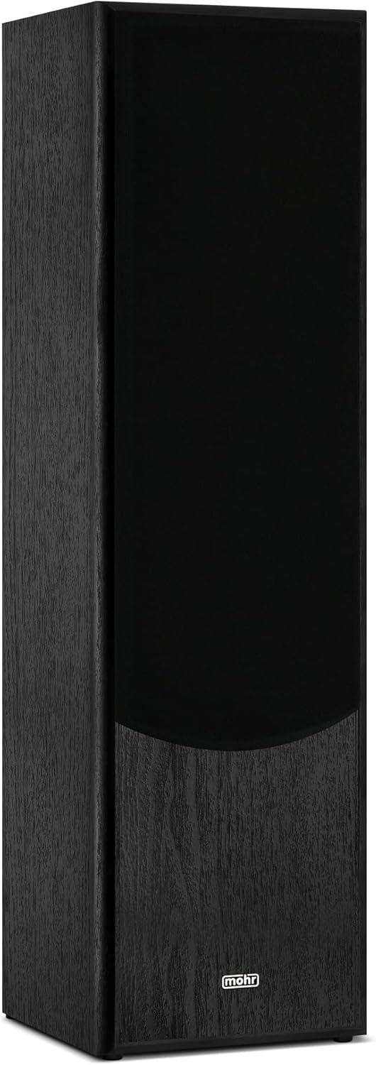 mohr 1 Paar Standlautsprecher SL10 schwarz, Lautsprecherboxen, HiFi Klang zum günstigen Preis, schwa