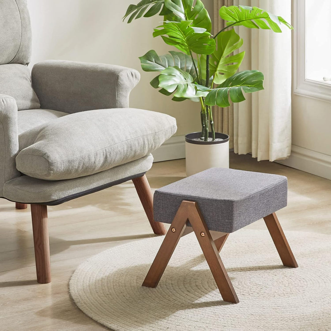 YMYNY Fusshocker, Ottoman klein, Schuhe Wechselhocker, Hilfsfusshocker, Typ A Moderner Stabiler Holz