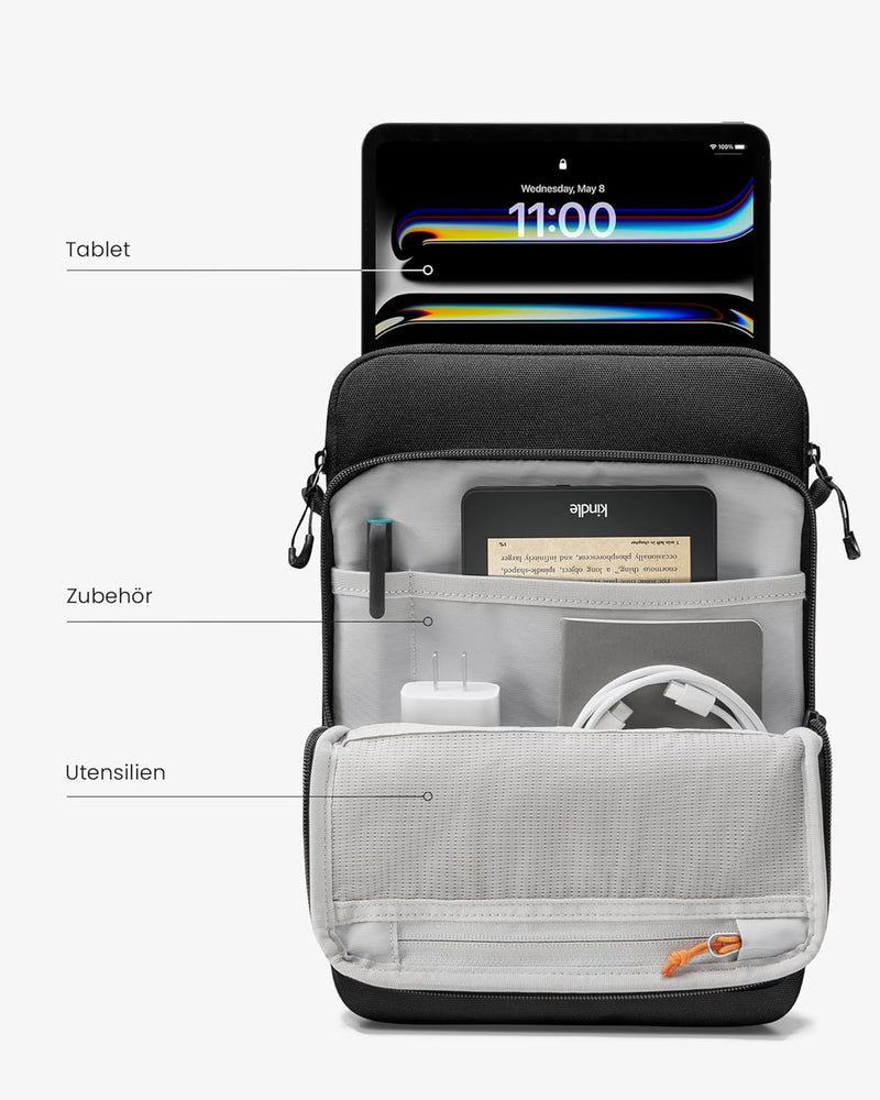tomtoc 360° Tablet Tasche für 11 Zoll iPad Pro M2&M1 (4/3/2/1 Gen) 2022-2018, 10,9" iPad Air 5/4, 10