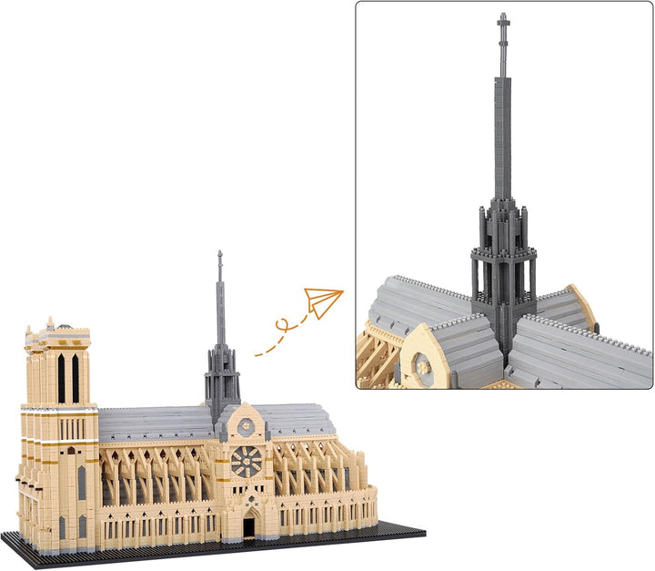 LULUFUN Building Blocks Set Notre Dame de Paris World-Famous Architecture Building Set Mini Building