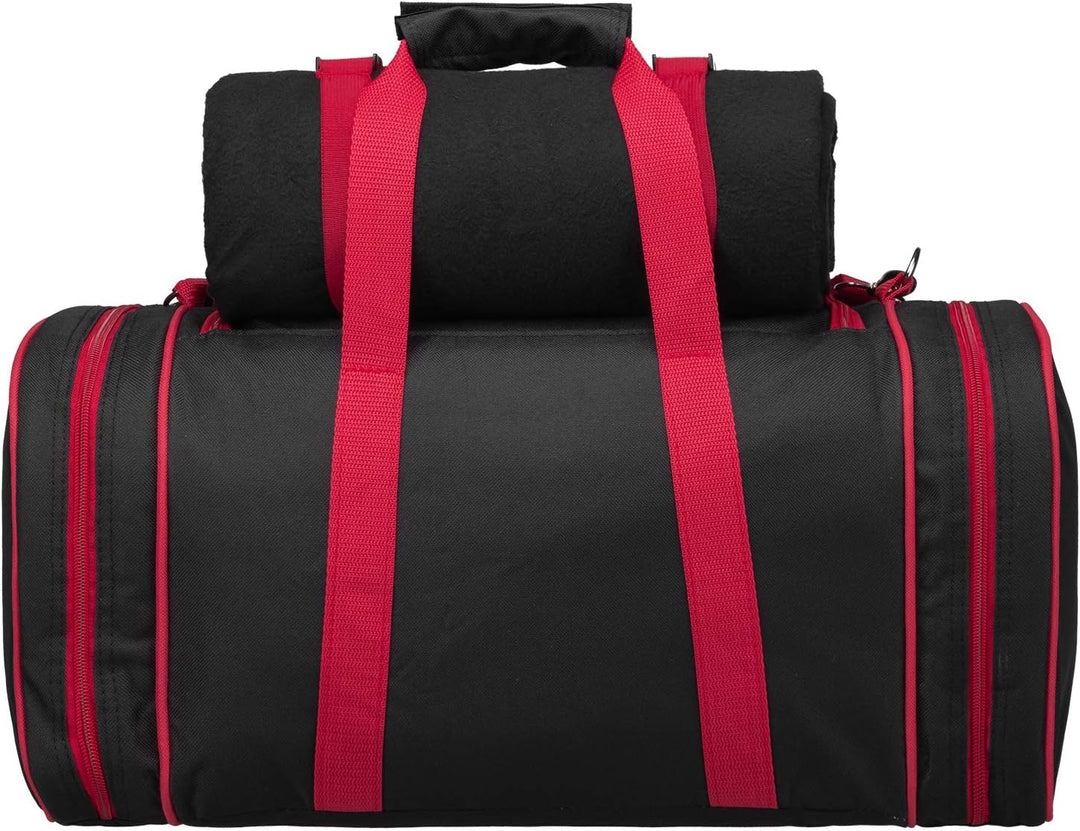 anndora Picknick Kühltasche + Decke + Zubehör schwarz weiss gepunktet 3337: Schwarz Weiss Gepunktet,