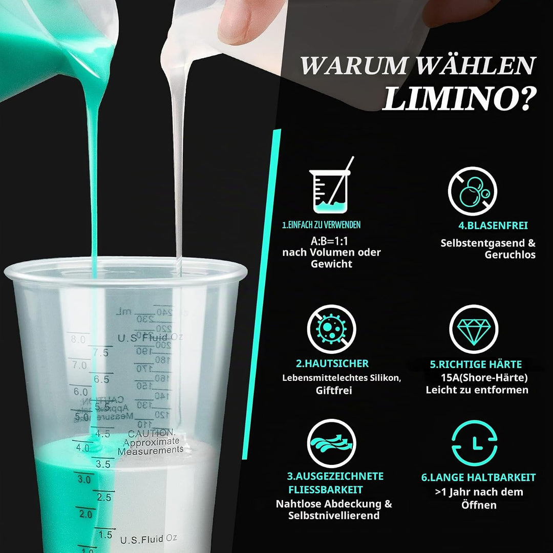 Flüssiges Silikon Kautschuk - 9L/10kg 15A Silikon Formen Herstellen Kit für Silikonformen Herstellun