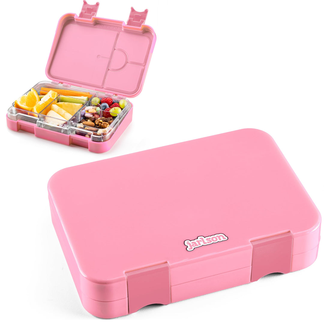 Jarlson® Brotdose Kinder mit Fächern TONI [AUSLAUFSICHER] - Bento Lunchbox mit Trennfächern - Frühst