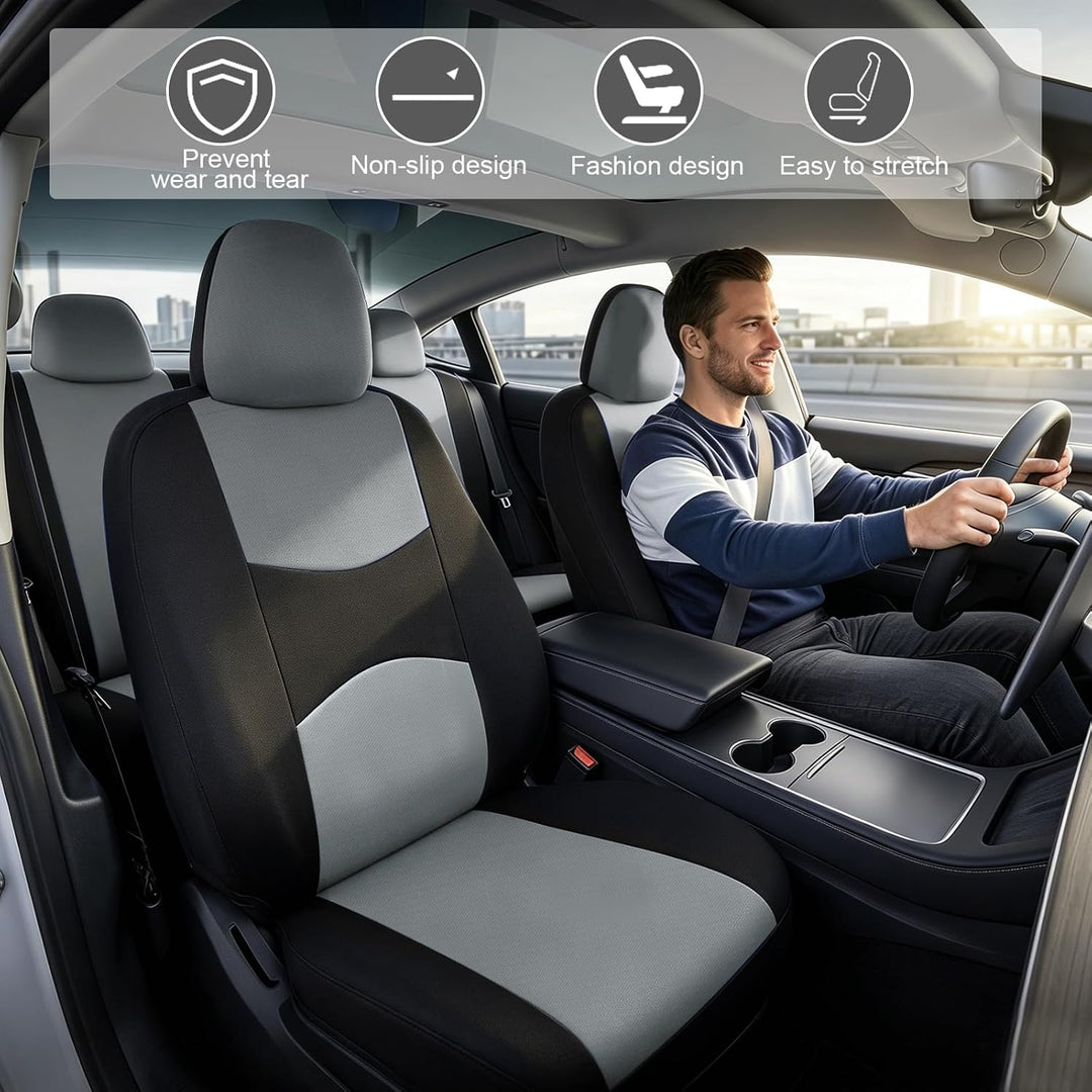 Bocguy Universal Autositzbezüge Set, 5-Sitze Schonbezüge für Autositze | Universal Schonbezüge für A