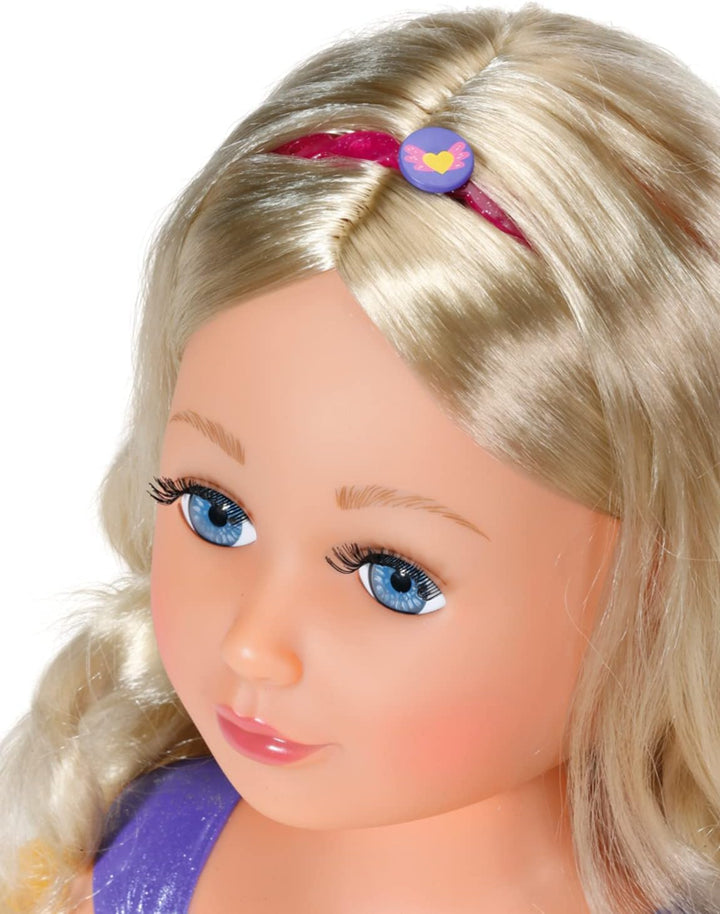 BABY born Zapf Creation 835234 Sister Styling Head-Schminkkopf, Frisierkopf mit hochwertigen Langen