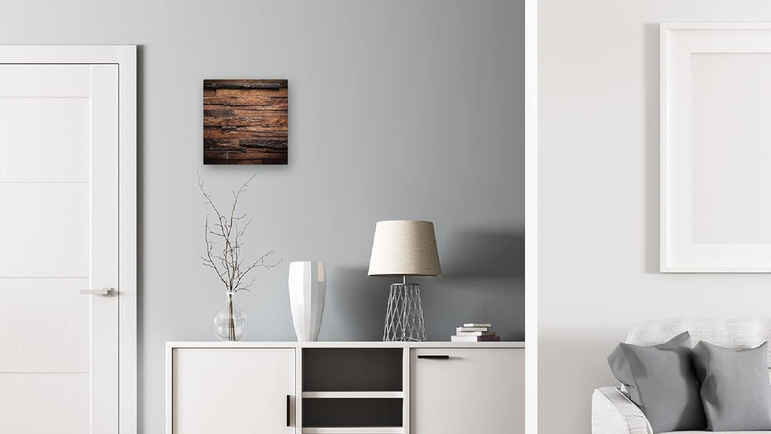 ALLboards Schlüsselkasten Schlüsselbox Dunkles Holz Glas Glasboard Magnettafel Memoboard - 30x30x4,7