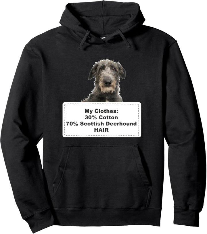 Funny Shedding Dog Scottish Deerhound Pullover Hoodie