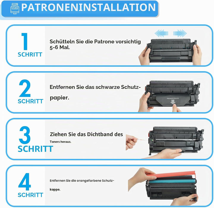 TRUE IMAGE Kompatibel Tonerkartusche als Ersatz für HP 26X 26A CF226X CF226A Laserjet Pro M402dne M4