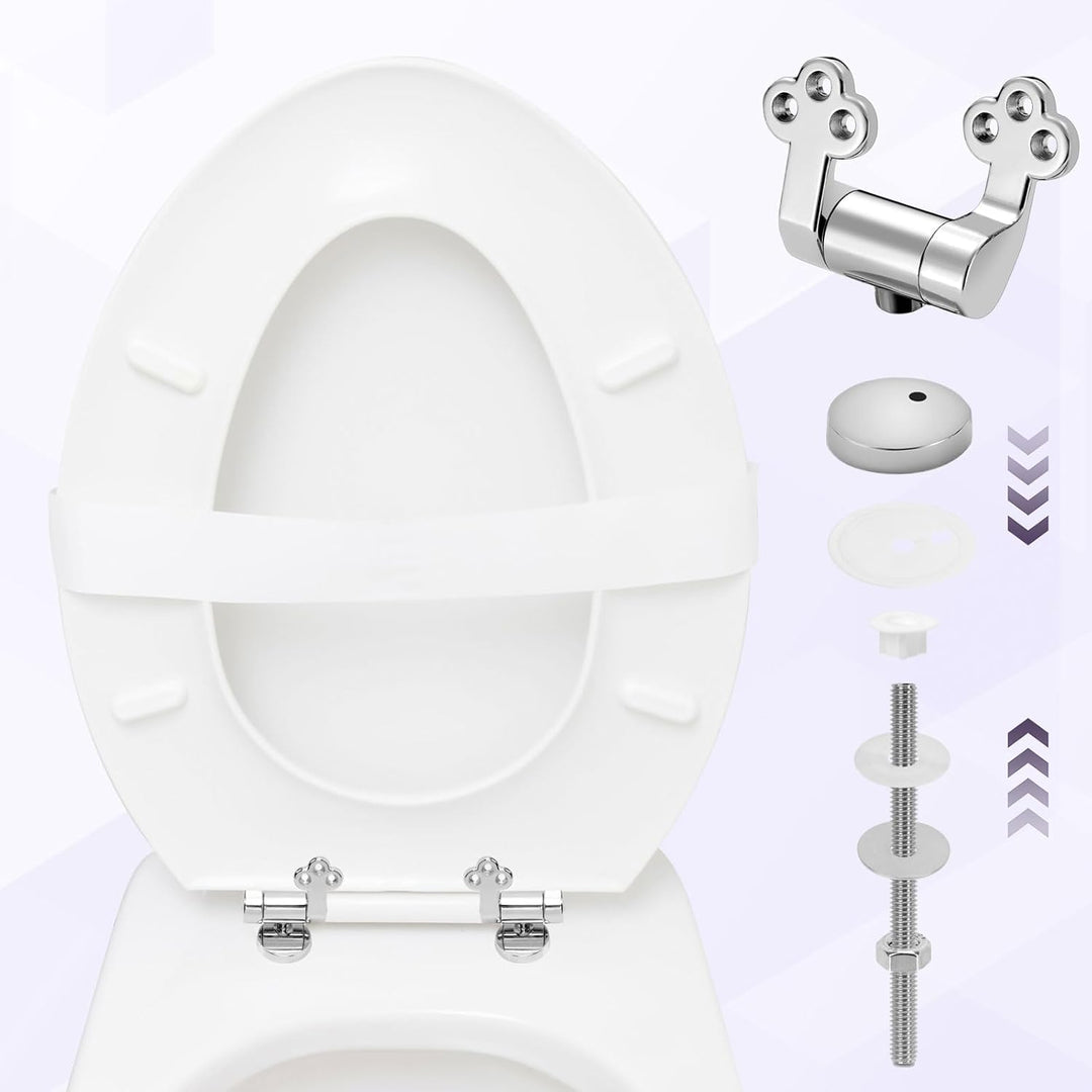 Dadabig WC Sitz Scharnier Zink Legierung, Toilettendeckel Scharniere Scharnier für Toilettensitz mit