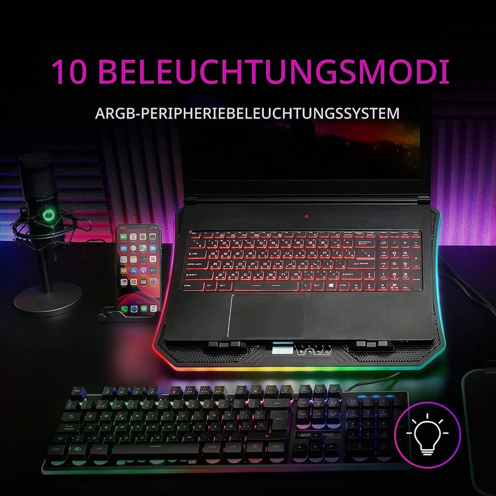 Mars Gaming MNBC6, Kühlsockel + Ständer XL 19&