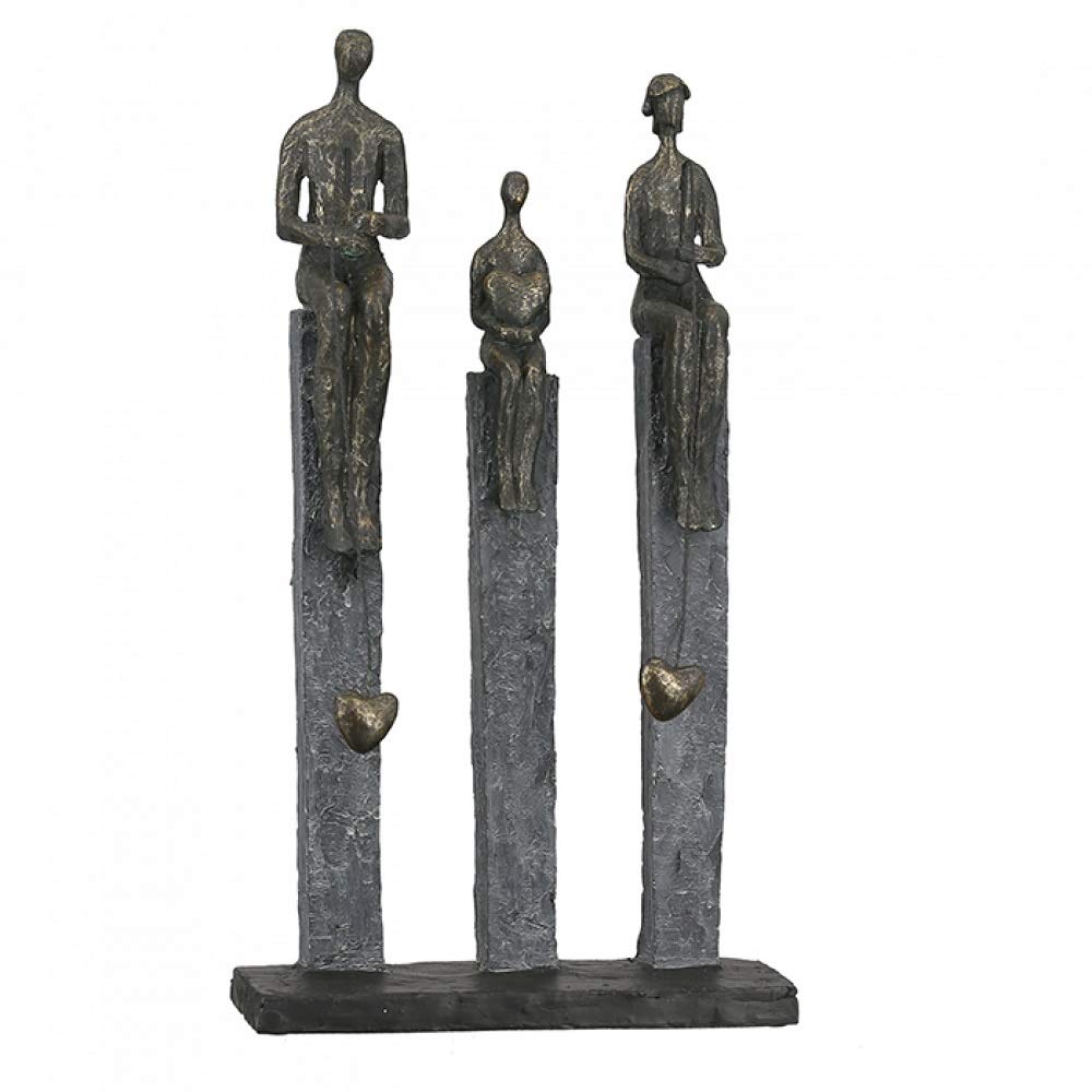 Casablanca - Skulptur, Figur, Dekofigur - Fishing - Poly - bronzefarben - 41x22,5x9cm Höhe 41 cm Ant