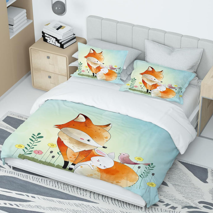 Kinder Dino Bettwäsche, Cartoon Dinosaurier Muster Bettbezug Dino bettwäsche Mikrofaser Bettwäsche f