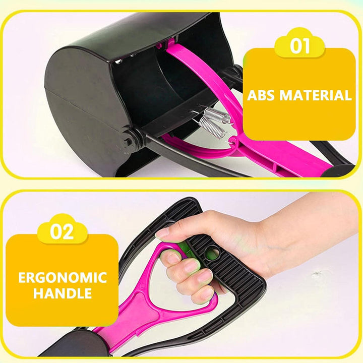 Pooper Scooper, Kotschaufel für Hunde, 420 g, Schaufel für Hundekot, mittelgross und gross Pink, Pin