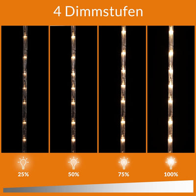 Monzana LED Weihnachtsmann Leiter XL 90cm für In-/Outdoor Timer 8 Leuchtfunktionen dimmbar Santa Cla