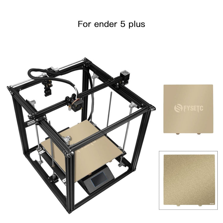 BCZAMD Ender 5 Plus 3D-Druckplattform FYSETC JanusBPS Pulverbeschichtet+Glatt Beschichtete PEI-Blatt