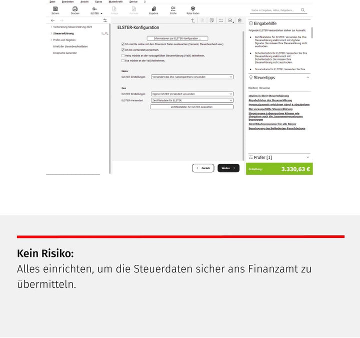 STEUEReasy 2025 für das Steuerjahr 2024 (Aktivierungscode per Post)