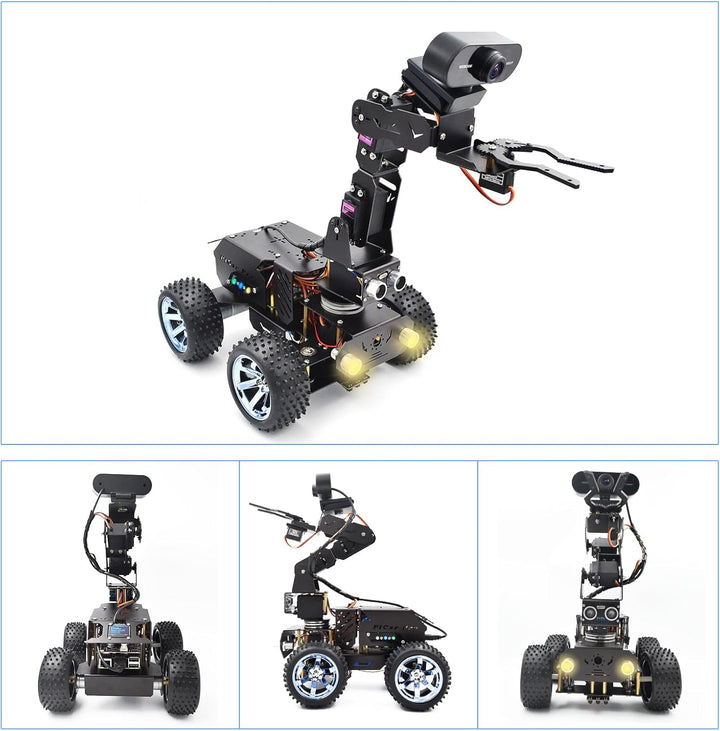 Adeept PiCar-Pro Raspberry Pi Smart Roboter Auto Kit Programmierung eines 2-in-1-4WD-Auto-Roboters m