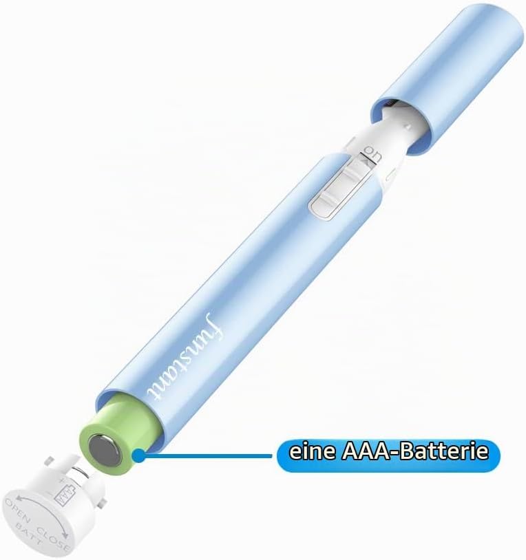 Verbesserter Augenbrauen-Trimmer, Funstant Präzision Gesichtshaarschneider für Frauen, batteriebetri