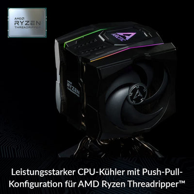ARCTIC Freezer 50 TR - Dual Tower CPU Kühler für AMD Ryzen Threadripper SP3, sTR4 mit A-RGB, 120 mm/