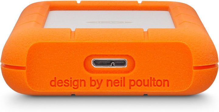 LaCie Rugged 4TB tragbare externe Festplatte, 2.5 Zoll, PC & Mac, inkl. USB-C w/o USB-A Kabel, inkl.