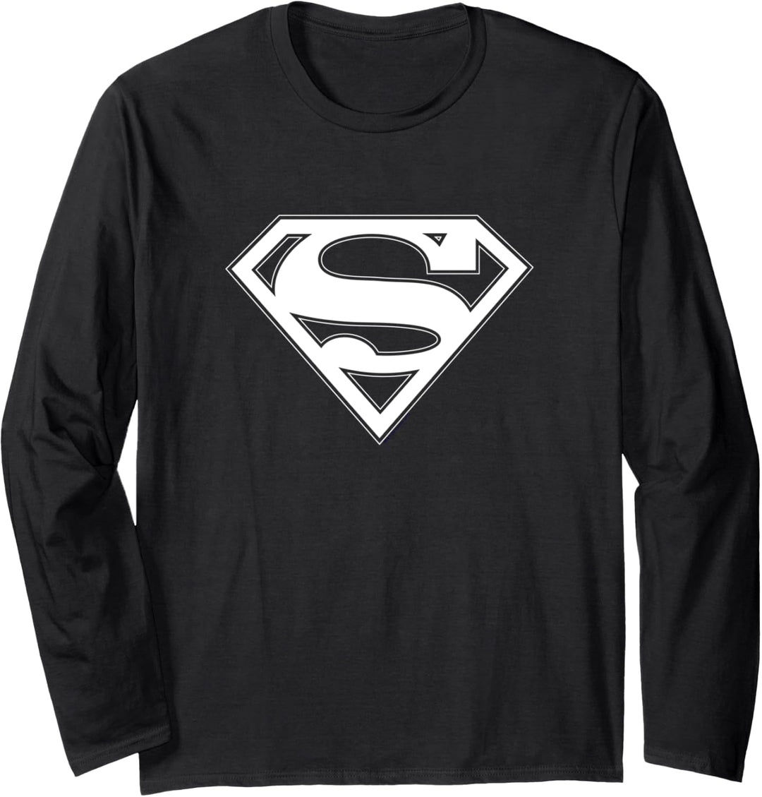 Superman Blue & White Shield Langarmshirt