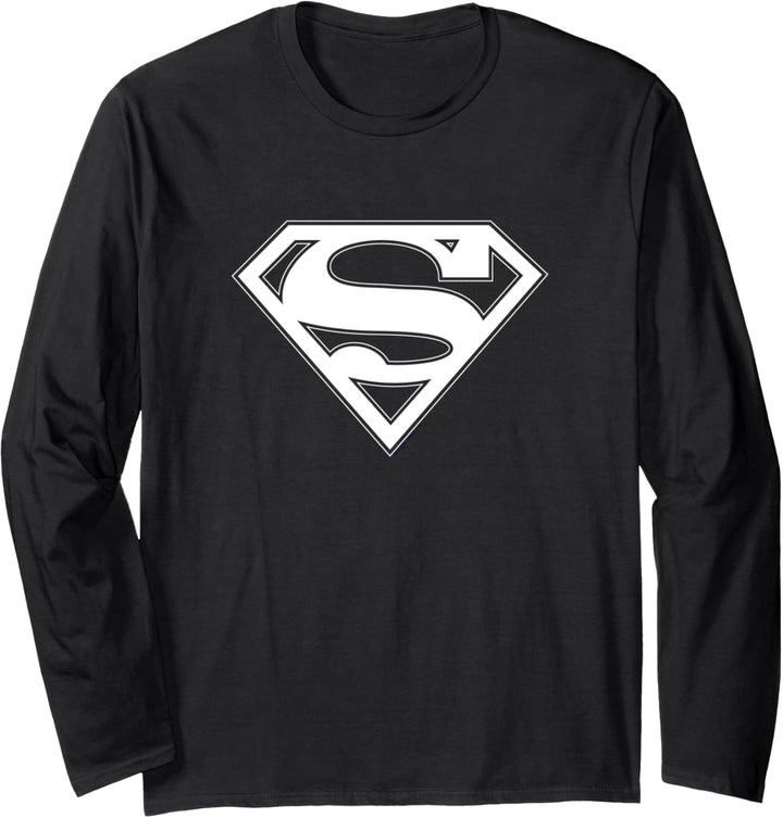 Superman Blue & White Shield Langarmshirt