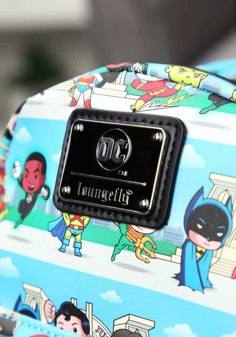 Loungefly DC Superheroes Chibi Lineup Mini Rucksack Einheitsgrösse, Einheitsgrösse