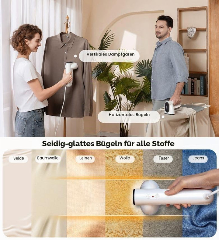Neakasa Magic 1 Steamer Dampfglätter mit Saugfunktion, tragbarer Reisedampfglätter, 2300 Pa Saugleis