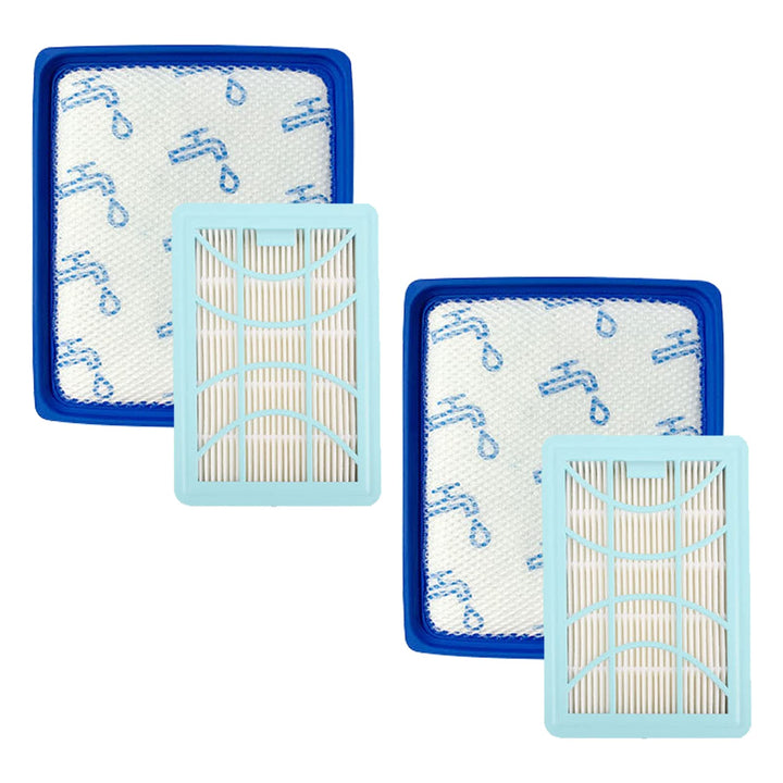 4 Stück Filter Ersatzteile Zubehör Set für Philips PowerPro Expert Staubsauger FC9729/09 FC9741/09 F
