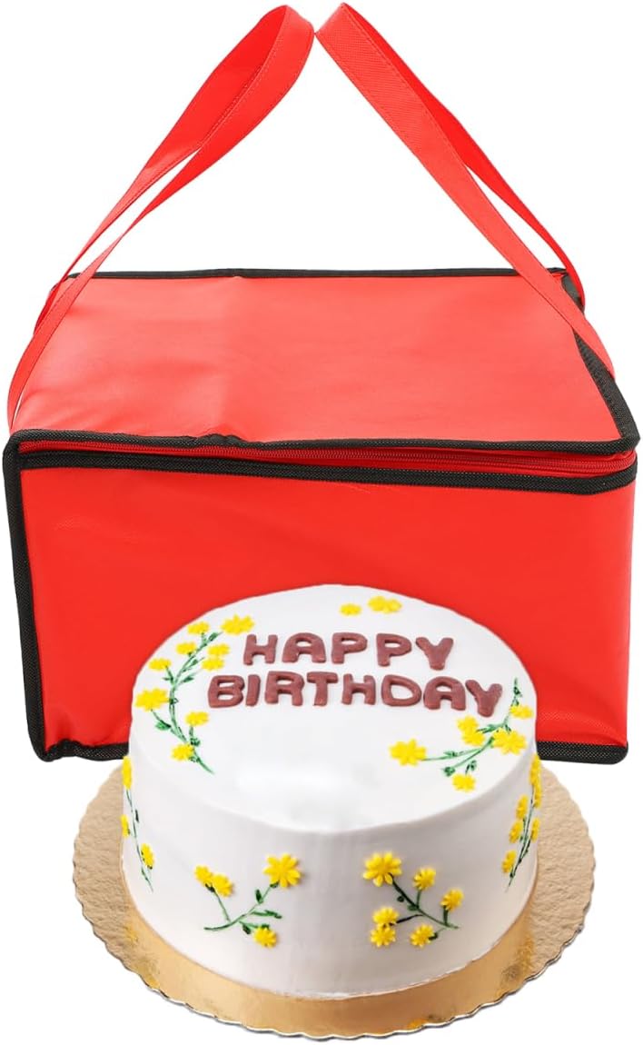 2er Set Isolierte Kühltasche Für Torten Wasserfeste Tragbare Lunch Handtasche Für Lebensmittel Perfe