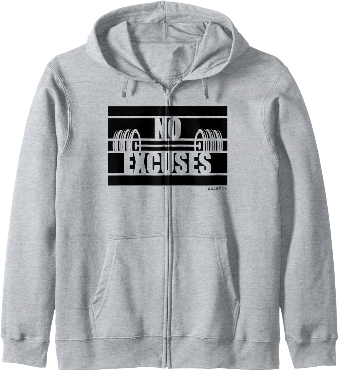 No Excuses Keine Entschuldigungen Gym Motiv Fitness Design Kapuzenjacke