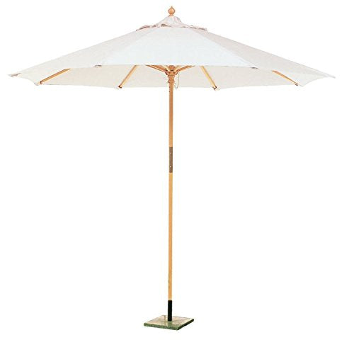 Sonnenschirm, sechskantig, aus Holz und Baumwolle für Garten und Strand, Durchmesser: 250 cm