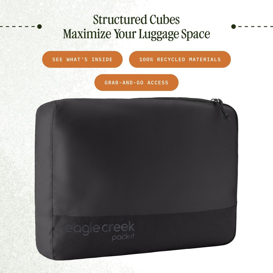eagle creek Pack-It Reveal Cube M Black L Schwarz, L Schwarz