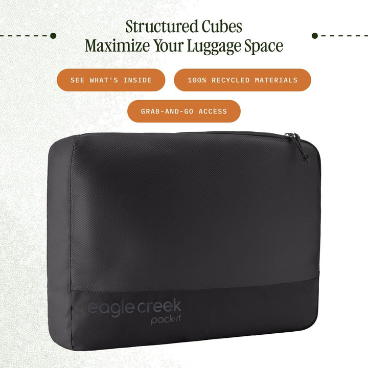 eagle creek Pack-It Reveal Cube M Black L Schwarz, L Schwarz