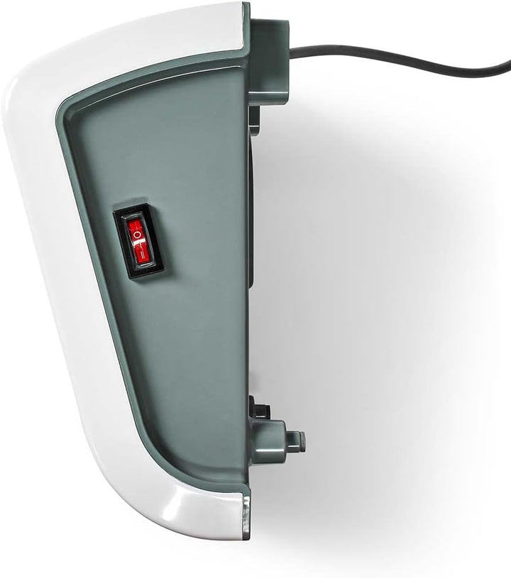Nedis HTBA20WT Badezimmer-Heizung | 2000 W | Verstellbares Thermostat | 2 Heizstufen | Spritzwasserg