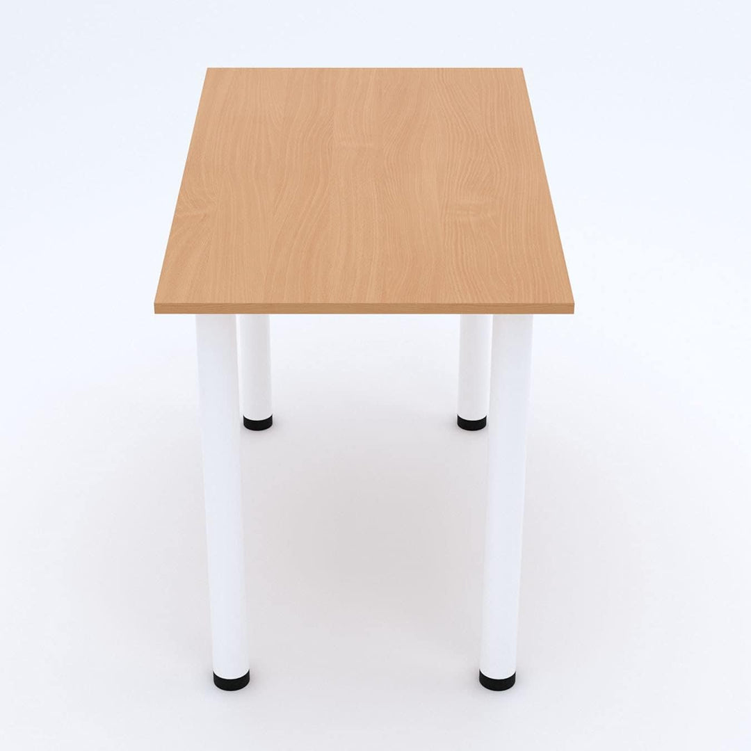 AKKE 60x40 | Esszimmertisch - Esstisch - Tisch mit weissen Beinen - Küchentisch - Bürotisch | BAYERI