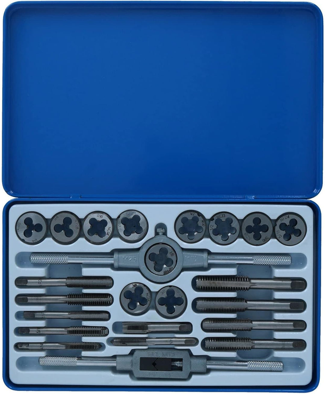 Unc / Unf Imperial Spiel tarauds und Branchen SAE 1/8" - 1/2" 24pcs von Bergen AT610