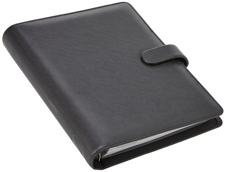 Filofax A5 Saffiano Organizer, Schwarz, Schwarz
