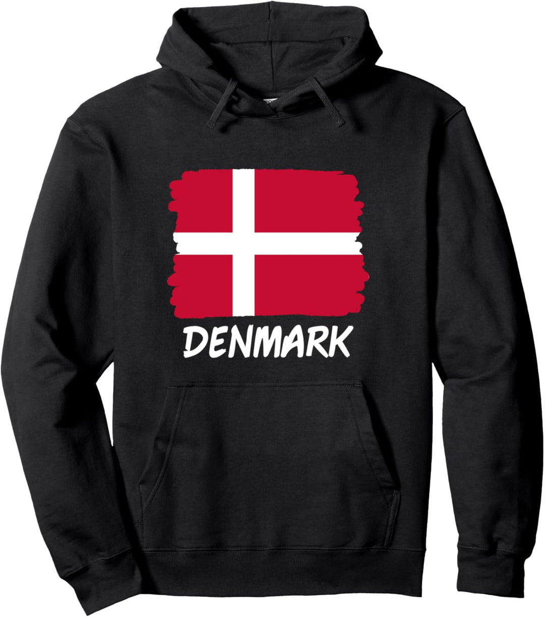 Dänemark-Flagge Pullover Hoodie