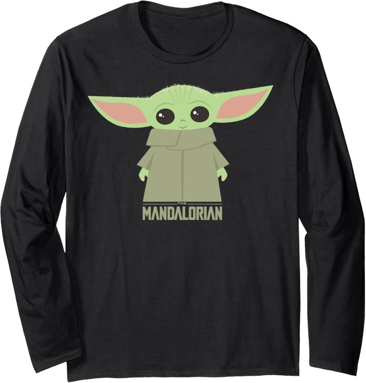 Star Wars The Mandalorian The Child Cute Cartoon Stance Langarmshirt