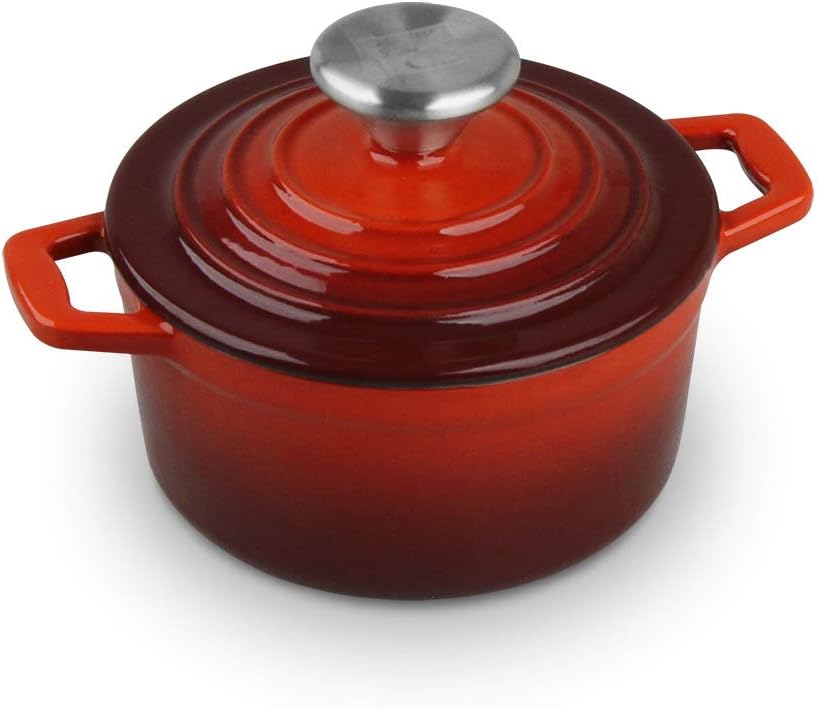 Carl Schmidt Sohn 067489 XANTEN Topf-Set, Gusseisen, rot 15 centimeters Rot, 15 centimeters Rot