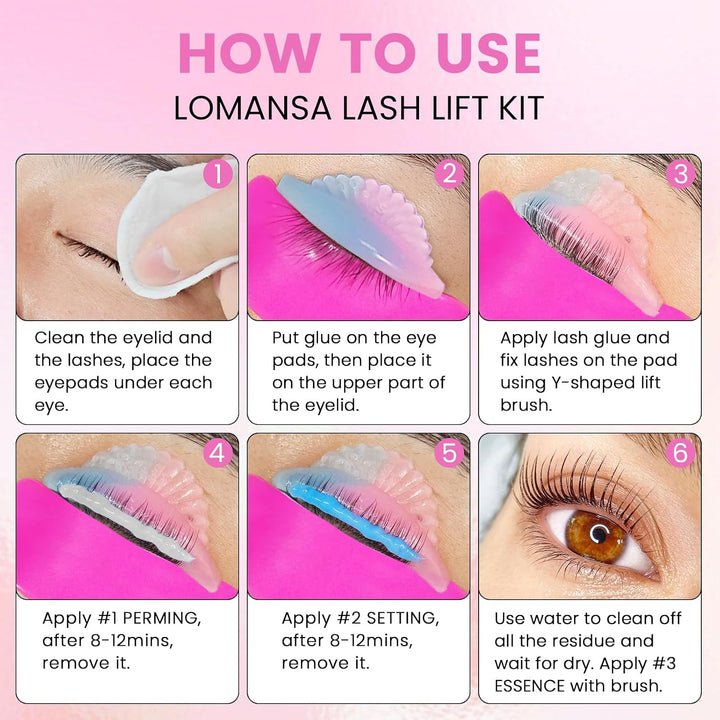 Wimpernlifting Set, Lash Lifting Set, Augenbrauen Lifting