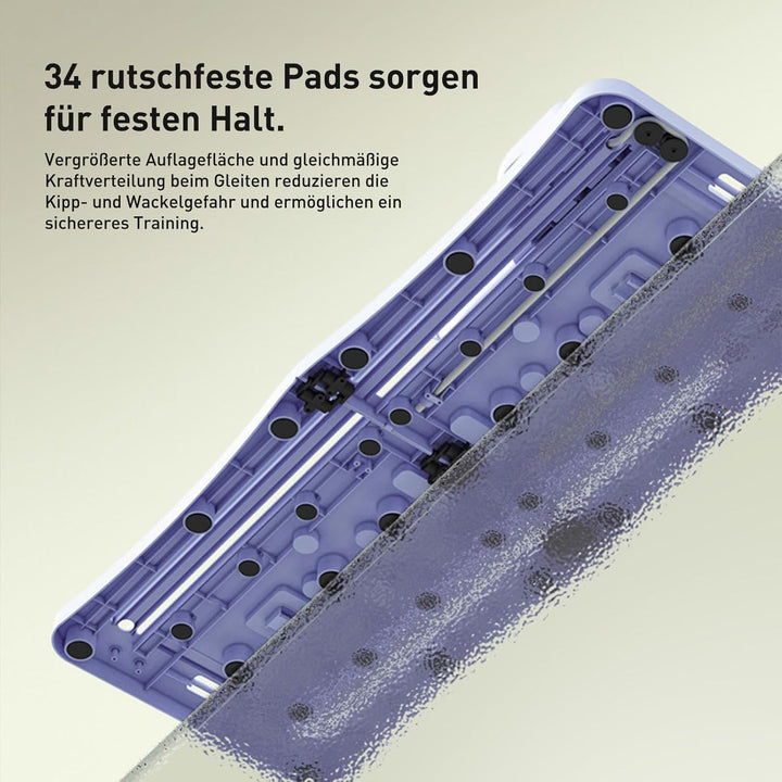 Pilates Board, Faltbarer Pilates Reformer Maschine Set für Zuhause Multifunktional Bauchtrainer Auto