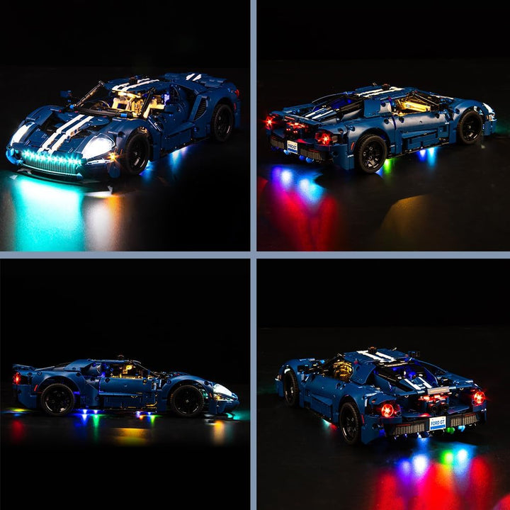 Fernbedienung Licht-Kit für Lego 42154 Technic Ford GT 2022 Auto-Modellbausatz (Kein Lego-Modell), L