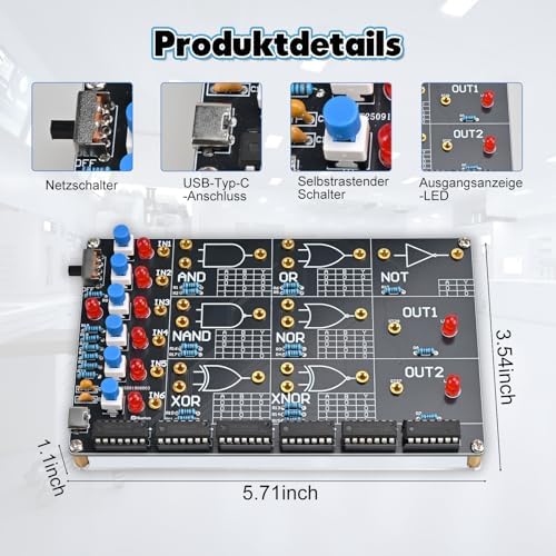 DIY Logikgatter Lötbausatz + NE555 Timer Lötbausatz