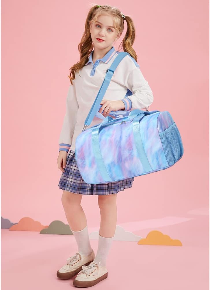 Reisetasche Mädchen Sporttasche Kindertasche Mädchen Reisetasche Tanztasche Damen Sporttasche für Gy