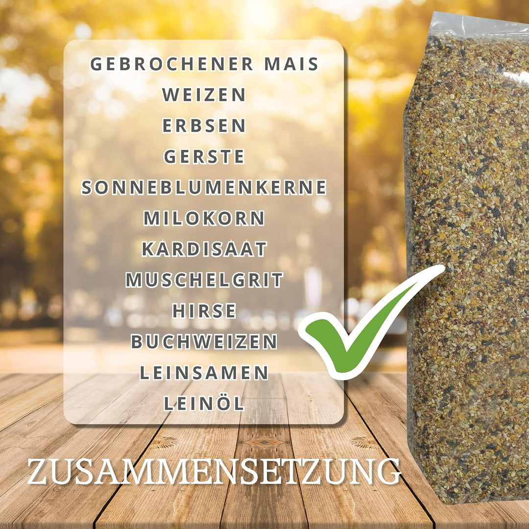 Meine Hennen, KÖRNER VITAL EXZELLENT Plus 30 kg. Premium Hühnerfutter und Wachtelfutter, Körnerfutte