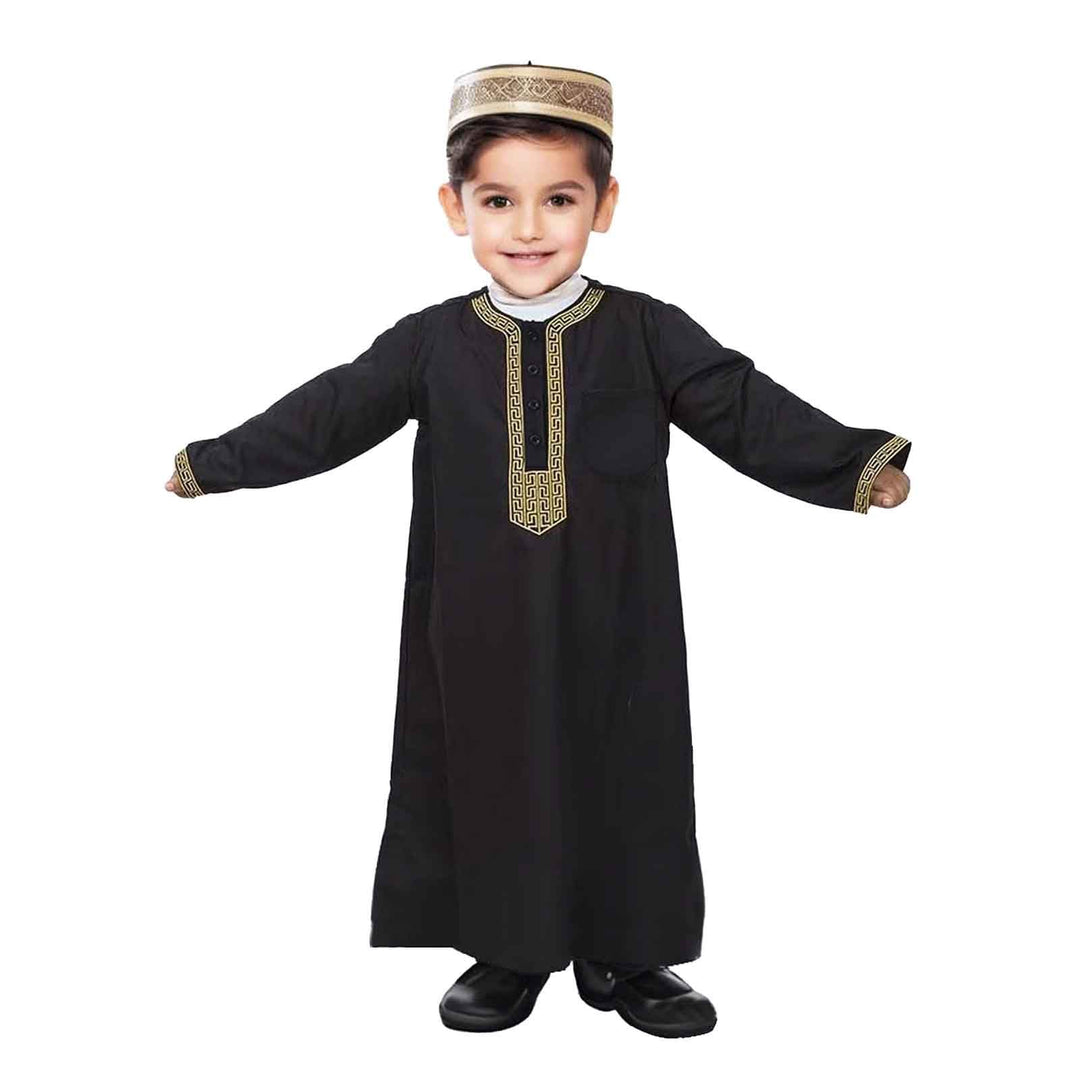 Generisch Abaya für Kinder, Gebetskleidung für Kinder, Abaya Kinder Junge Muslimische Kleider Langar