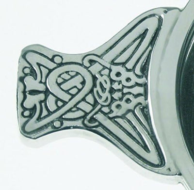Wentworth Pewter - Kleine Keltische Gold Zinn und Messing Quaich Whisky Probierschale Loving Cup Bur